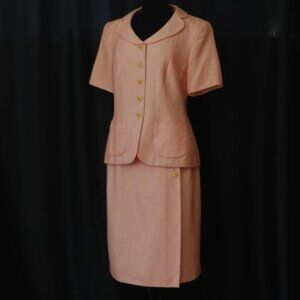 Rena Lange VIntage Blazer & Skirt Set In Jacquard Weave - Germany